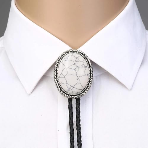 GelConnie Men's Gothic Celtic Bolo Tie - Leather Cowboy Necklace for Western Wedding - Thumbnail 5