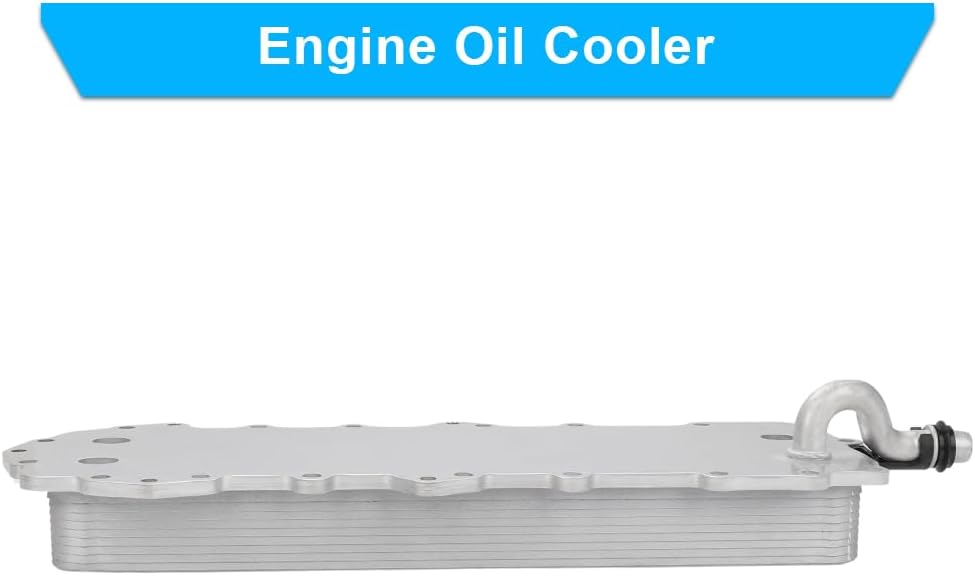 JDMON Engine Oil Cooler Replacement for 2017-2020 Jaguar F-Pace, F-Type, XE, XF, XJ V6 3.0L, Land Rover Discovery, Range Rover Compatible with 90944, 9W836A642AF, LR010754