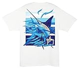 Guy Harvey Ballyhoo T-Shirt - White - XL