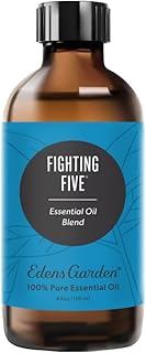 Edens Garden Fighting Five Essential Oil Blend- 100% Pure Premium Grade, Undiluted, Natural, Therapeutic, Aromatherapy, Th...