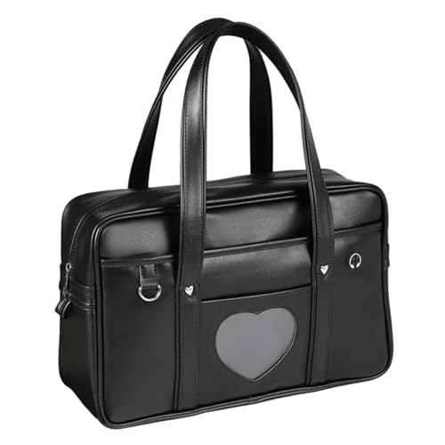 Bolso escolar japonés NIDONE en elegante cuero PU de alta calidad con cremallera