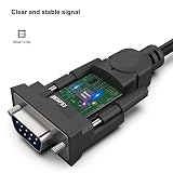 BENFEI Adapter USB na szeregowy, USB na RS-232 męski (9-pinowy) kabel szeregowy DB9, Prolific Chipset, Windows 11/10/8.1/8/7, Mac OS X 10,6 i nowszy, 1,8 m