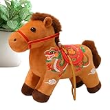 Plüschpferd Maskottchen – 20 x 5 x 20 cm Décorationsfigur Mondneujahr,...