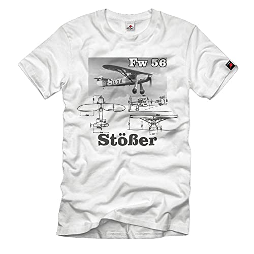 T-shirt Fw 56 avion Wulf Haut-decker blanc haut de gamme collection #36952