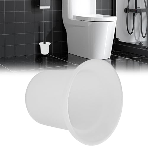 JNEYVIC Toilettenbürstenbecher Toilettenbürstenhalter Milchglas Klobürstenhalter Glas Toilettenbürstenschale Ersatzhalter für Toilettenbürste Toilettenbecher Toilettenbürsten-Basisbecher für Bad