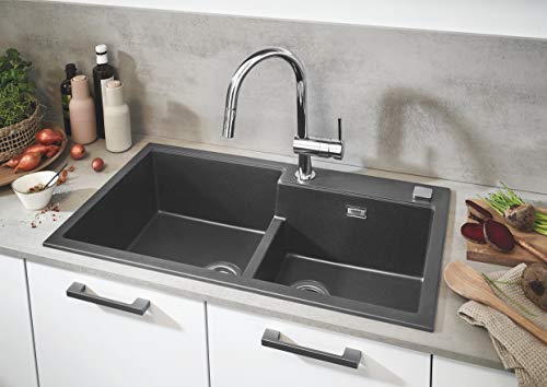 GROHE-Minta-Grifo-de-cocina-Mezclador-monomando-de-lavabo-con-rociador-doble-extraible-cromo-32321002