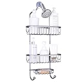 Lycklig Shower Caddy over the Shower Head, Aluminum Shower Rack Shelf, Hanging Shower Storage...