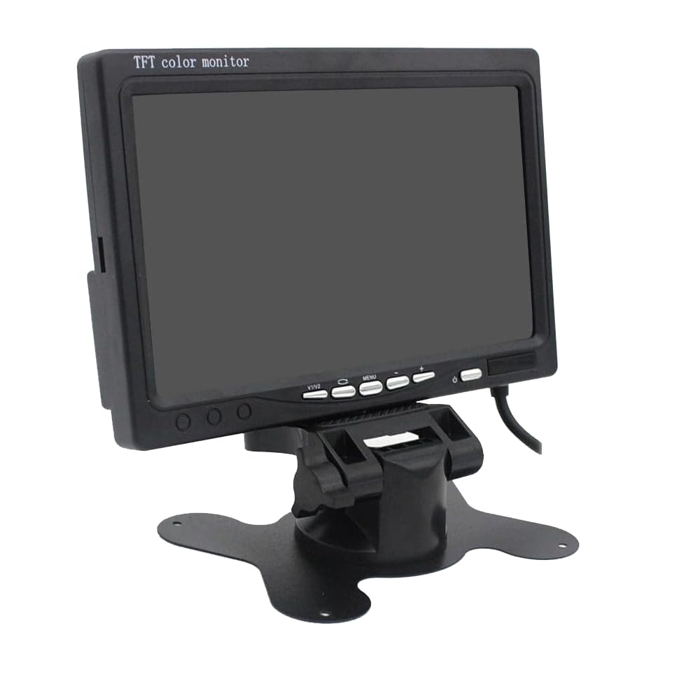 Vetrineinrete® Monitor lcd tft 7" a colori per telecamera retromarcia 7 pollici con telecomando per poggiatesta cruscotto auto macchina camper G32