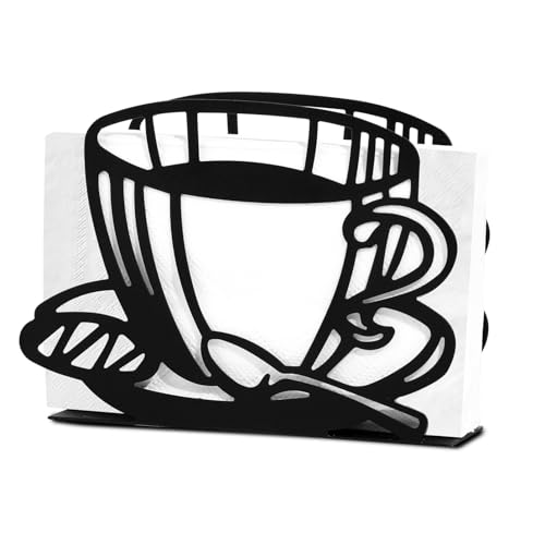Serviettenhalter Metall Serviettenständer Tischserviettenhalter Servietten Halter Kaffee Serviettenspender für Küche Restaurant Tisch Heim