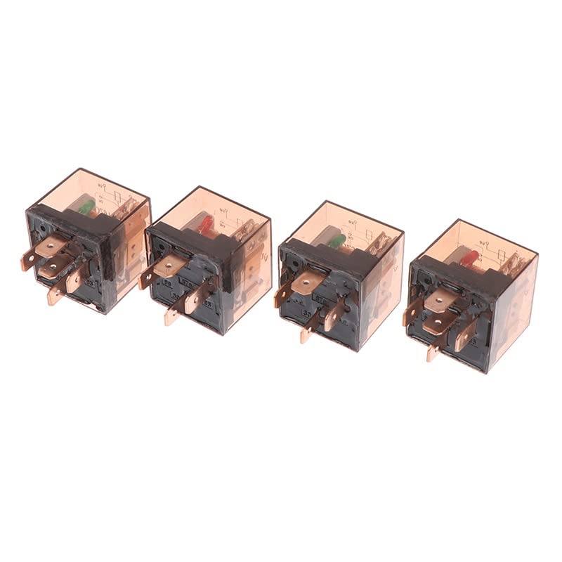 Relé 1 pieza relé automotriz a prueba de agua 12V 80A 4/5Pin SPDT dispositivo de Control de coche relés de coche DC conmutación de alta capacidad Piezas de recambio(Size:24V 5PIN 80A)