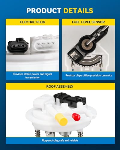 Image of PHILTOP Electric Fuel Pump Assembly Fits for 1998-2000 Chevrolet K3500 /C3500HD, 1998-2000 GMC K3500, 2000 C3500, 2000 GMC C3500, 1998-2002 C3500HD, FG0094