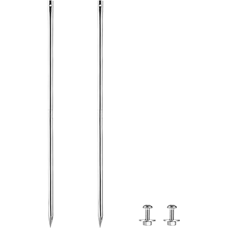 Amazon.com : Kichwit Long Metal Yard Stakes, Aluminum Alloy, 27.6 ...