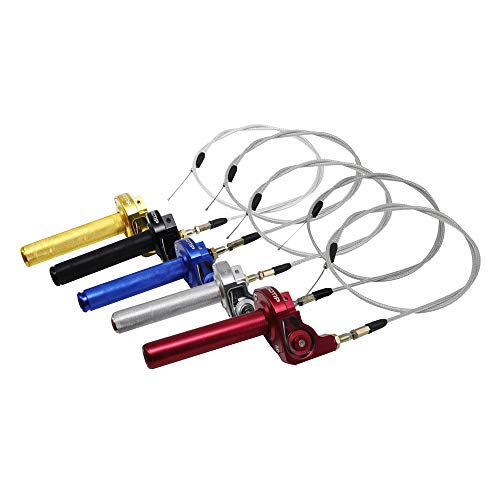 RuleaxAsi Corrida de 22mm CNC Alumínio Da Motocicleta Aperto Do Acelerador Twister Rápido com Cabo d