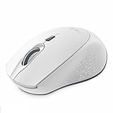Havit 2.4G Wireless Mouse 2000DPI Optical Mini Portable Mobile with USB Receiver, 3 Adjustable DPI Levels, 4 Buttons for Notebook, PC, Laptop, Computer, MacBook (White)