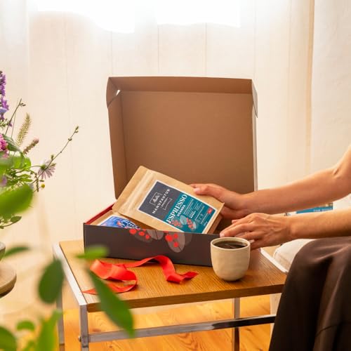 Melitta Kaffee Geschenkbox - 4 Spezialitätenkaffees, ganze Bohnen, handgeröstet, Geschenkidee & Probierset für Kaffeeliebhaber