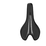 Sillin MTB Sillín de Bicicleta for niños Sillines Ciclismo con absorción Impactos for Asiento Suave Esterilla Ultraligera for Andar en montaña o Carretera(Black Long)