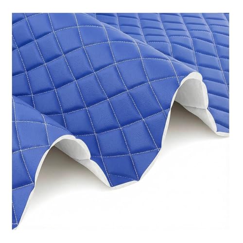 Simili cuir bleu souple pour habiller l'intérieur d'un bateau ou rénover des fauteuils