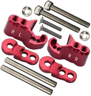 GPM For Traxxas X Maxx 4X4 Upgrade Parts Aluminum Rear Adjustable Shock Mount - 1 Set Red