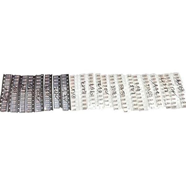 DollaTek 220 szt. 1206 SMD Zenera zestaw Asortyment LL34 0,5 W 1/2 W 3V-51V 22 modele każdy z 10 szt.