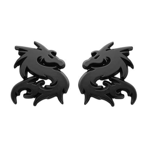 SANQIUTOU Car Emblem Decal Badge for Honda Stream BJ 2004-2014, Front Grille Bumper Rear Trunk Emblem Sticker, Decals Decorations, Grille Logo,Black