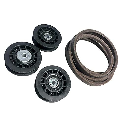 (New Part) AWD Kit (3) 587973001 Pulleys (1) Belt 580364610 Compatible with Craftsman Husqvarna fits Other Models in Description + Check All Other Models in The Description
