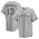 Jazz Chisholm Jr. New York Yankees MLB Kids Youth 8-20 Grey Road Player Jersey (US, Numeric, 14, 16, Regular, Jazz Chisholm Jr. New York Yankees Grey)
