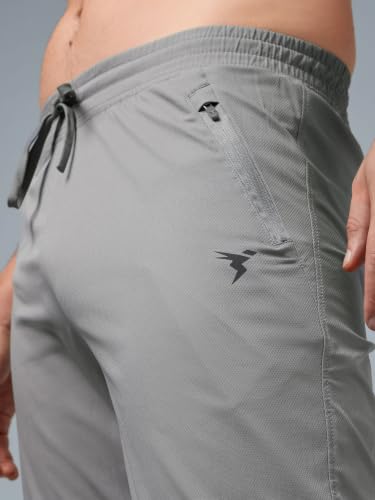 Image of TECHNOSPORT Mens Woven Regular Fit Activewear Joggers for Running, Gym, Sports and Regular Use Stretchable, Colorblock and Antimicrobial