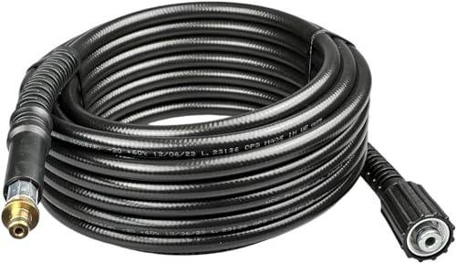 Manguera de alta presión para Kärcher como 6.390-463.0 6.390-463 63904630 CPE HDR – Conexión aerógrafo 10 mm: M22x 1,5 rosca interior – Hasta 60 °C y 160 bares – Tamaño seleccionable (plástico, 12