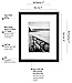 Americanflat 2 Pack - 8x10 Black Picture Frames - Display Pictures 5x7 with Mats - Display Pictures 8x10 Without Mats