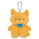 サンレモン ふわふわたっとん パスポーチ きつね BR 12×5×19cm 雑貨・ICカード入れ・小物入れ カラビナ・リールコード付き アニマル キツネ P-9412