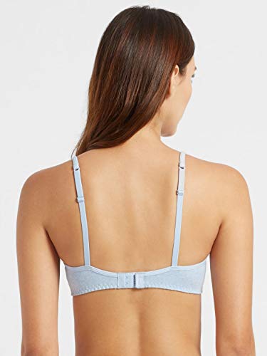 Image of Jockey Women's Cotton Non-Padded Wirefree Beginner's Bra SS12 Sky Blue Melange 36C