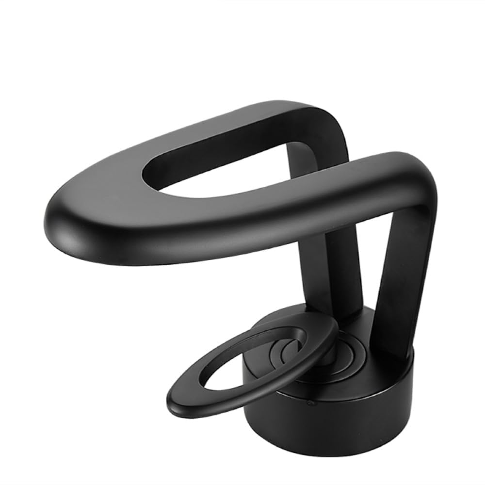 Robinet de salle de bain chaud et froid mitigeur noir anti-trace
