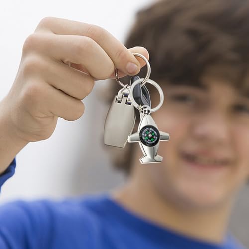 BESPORTBLE 4 piezas llavero brújula compacto portátil miniatura 4
