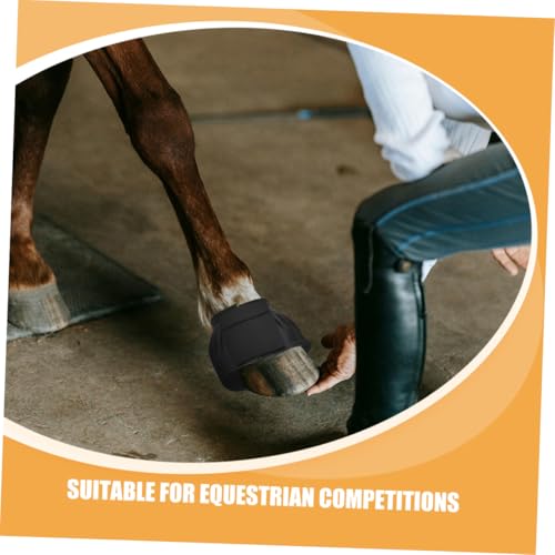 Bottes de protection jambe de cheval caoutchouc réutilisables support portable HEMOTON - 3