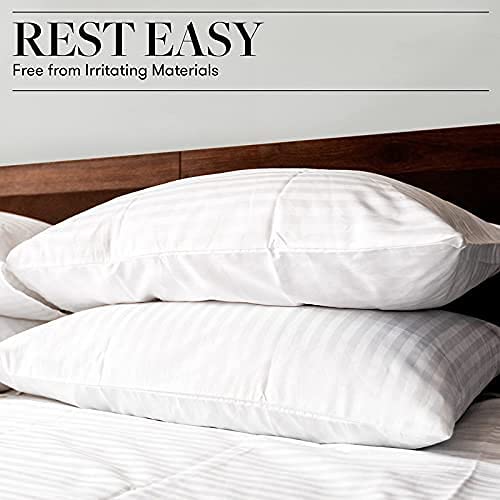 Beckham Hotel Collection Bed Pillows for Sleeping - Queen Size, Set of 2 - Cooling, Luxury Gel Pillow for Back, Stomach or Side Sleepers