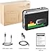 Mersoco USB Cassette to MP3 Converter, Portable Cassette Tape Player to Digital Converter with Earphones, Auto Rewind–No Computer Required