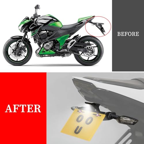 Support de plaque d'immatriculation arrière Z800 et kit clignotants LED premium
