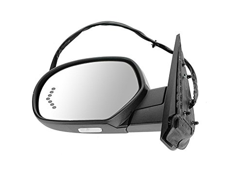 APA Replacement Power Folding Mirror for 2007-2014 SILVERADO SIERRA YUKON TAHOE SUBURBAN AVALANCHE with 7 Dot LED Signal Memory Puddle Light Heated Chrome Cap Driver Left Side GM1320499
