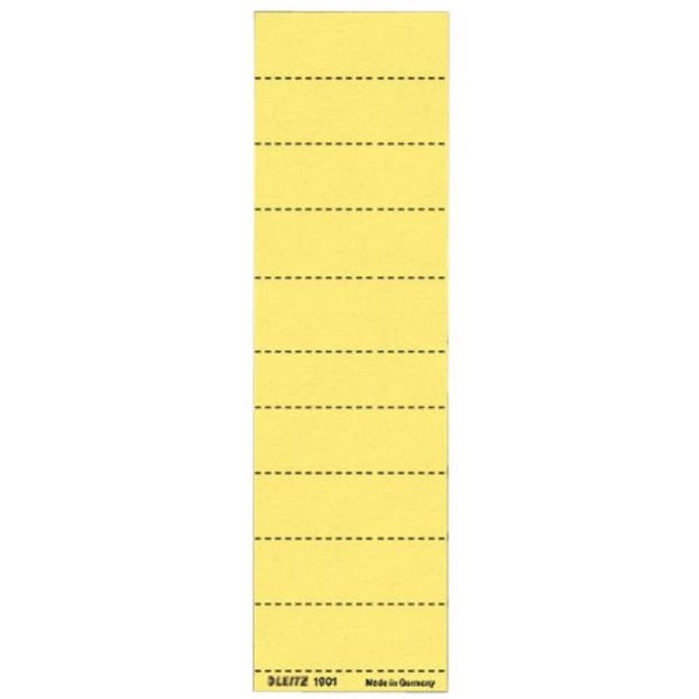 Leitz 1901–15 Blankoschildchen Cardboard 4zeilig 60 x 21 MM Yellow