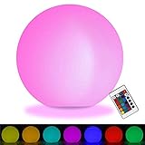 LED Ball Light IP68 Waterproof LED Pool Lights 16 RGB Colors LED Floating Light Rechargeable Remote Control LED Lights Outdoor 5.9-Inch Patio Lawn Decoration LED Ball Lights ¡­