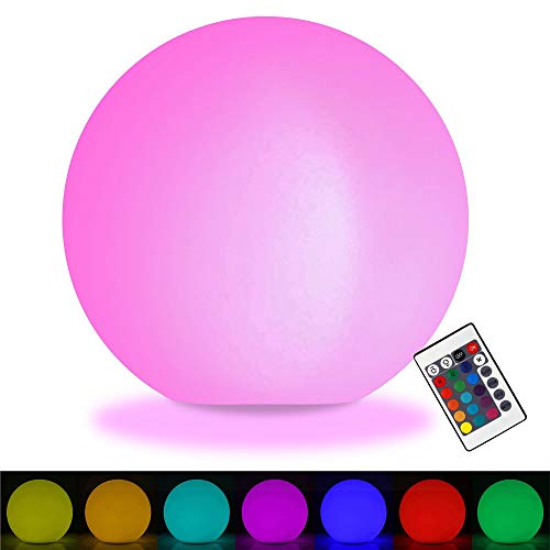 LED Ball Light IP68 Waterproof LED Pool Lights 16 RGB Colors LED Floating Light Rechargeable Remote Control LED Lights Outdoor 5.9-Inch Patio Lawn Decoration LED Ball Lights ¡­