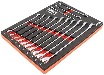Sunex 9911M 13 Pc. V-Groove Metric Wrench Set in EVA Foam 7mm-19m...
