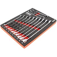 13-Piece Sunex 9911M V-Groove Metric Wrench Set in EVA Foam (7mm-19mm)