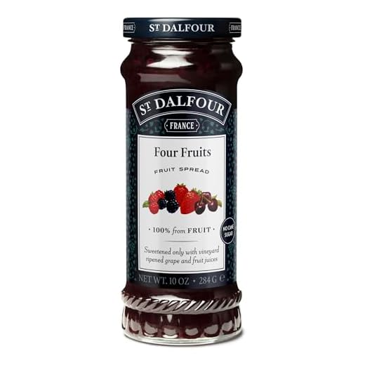 St. Dalfour Four Fruits Fruit Spread, 10 Ounce