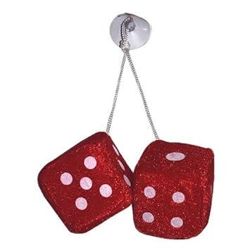 Benjoy Red Dice Hanging Car Perfume for Renault Kwid