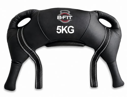Image of B Fit Upgraded Bulgarian /Round Training Bag for Fitness Gym Training, Cross fit, Wrestling, Judo, Grappling, MMA, Full Body Workout.