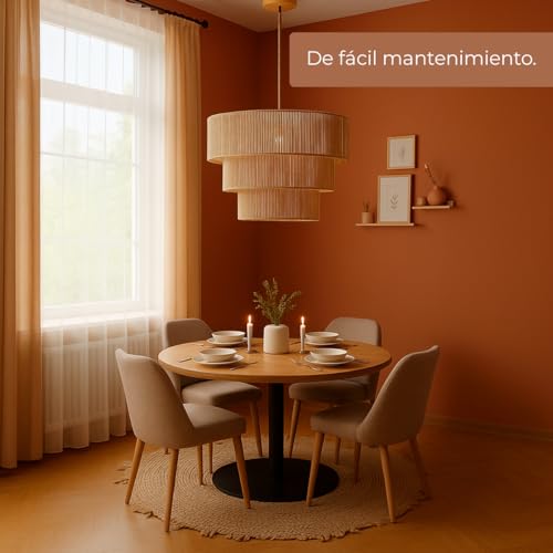 Lámpara Kibo ambiente acogedor cuerda marrón Els Banys 6
