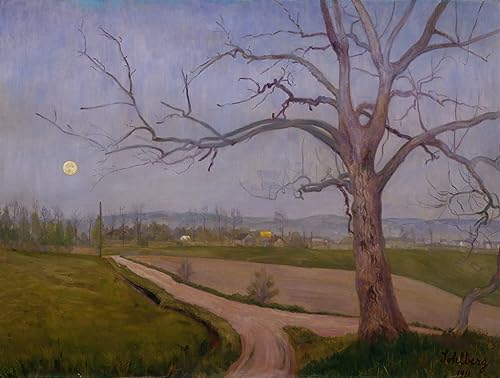 Cuadro en lienzo Tarde de primavera en Vestre Aker decorativo para dormitorio 60x90cm
