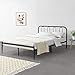 [en.casa] Cama de Metal con Somier 200 x 160 cm Cama Doble Cama Matrimonio Negro Mate