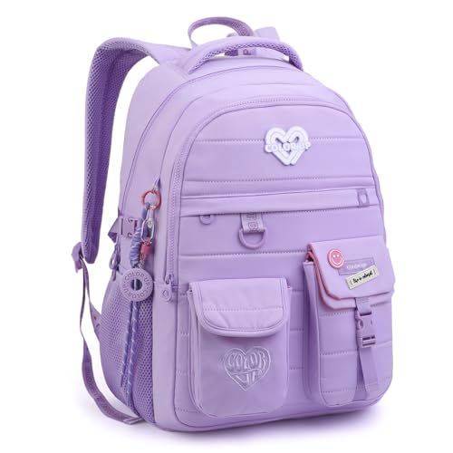 Mochila Escolar Menina Costa Color UP Seanite Juvenil Adulto (Lilás)